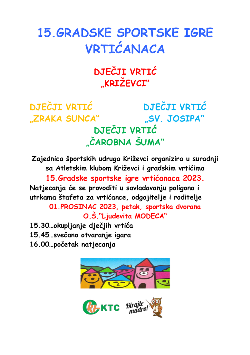 15. Gradske igre vrticanaca